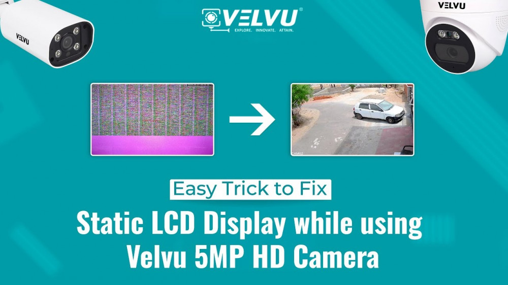 Easy Trick to Fix Static LCD Display while using Velvu 5MP HD camera