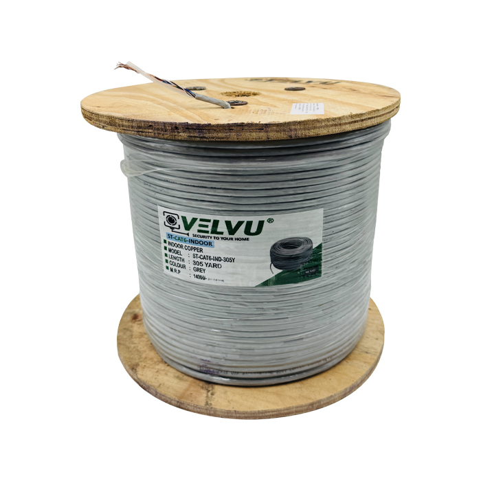 Velvu Indoor CAT-6 Cable ST-CAT6-IND-305Y Length 305 yd