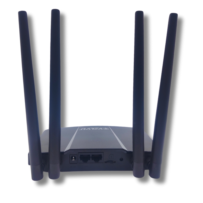 Velvu 5G SIM Support WIFI Router with 2 LAN Wan Ports and 4 Antennas WRV-800