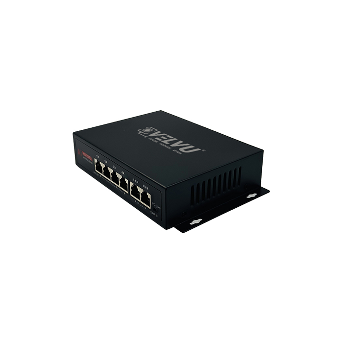 VELVU 4 PORT POE SWITCH WITH 2 UP-LINK ST-POE-3104-M2
