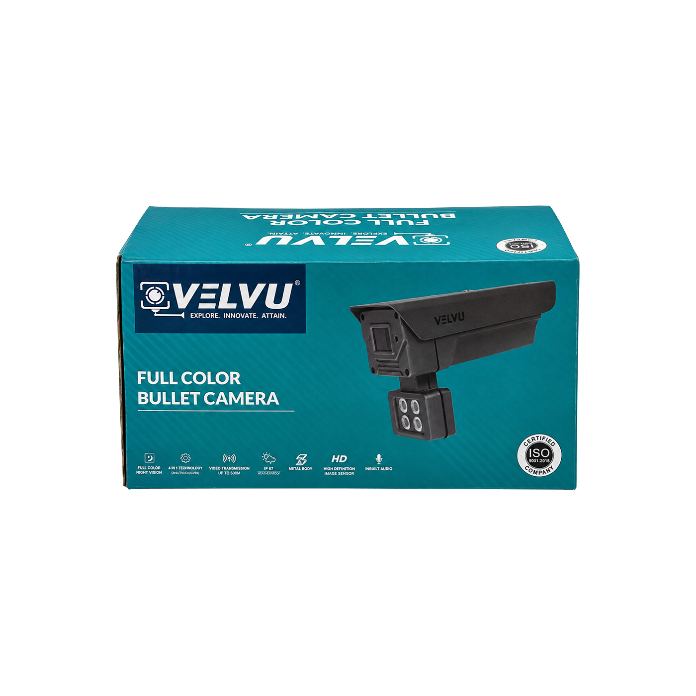 Velvu 2MP HD Color In-Built Audio Bullet Camera ST-VB HD2002WLA8