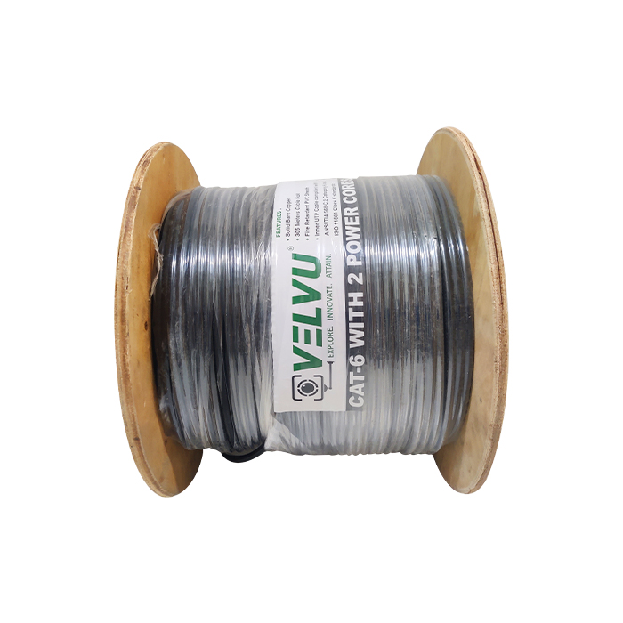 Velvu CAT-6 Outdoor Cable With Power ST-CAT6-OUT-P Length 305mtr