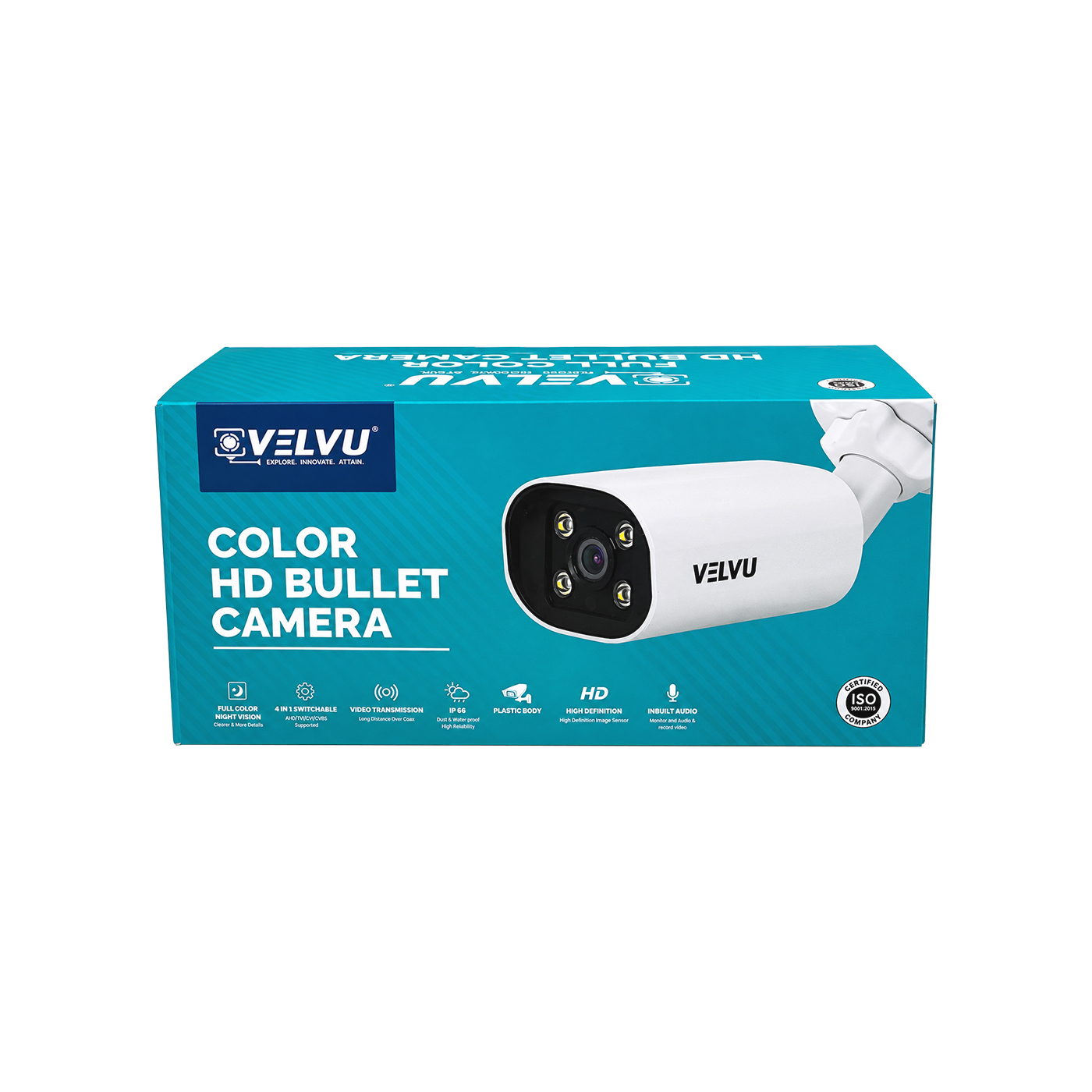 Velvu 5MP HD Dual Light Audio Bullet Camera ST-VB HD5002DLA