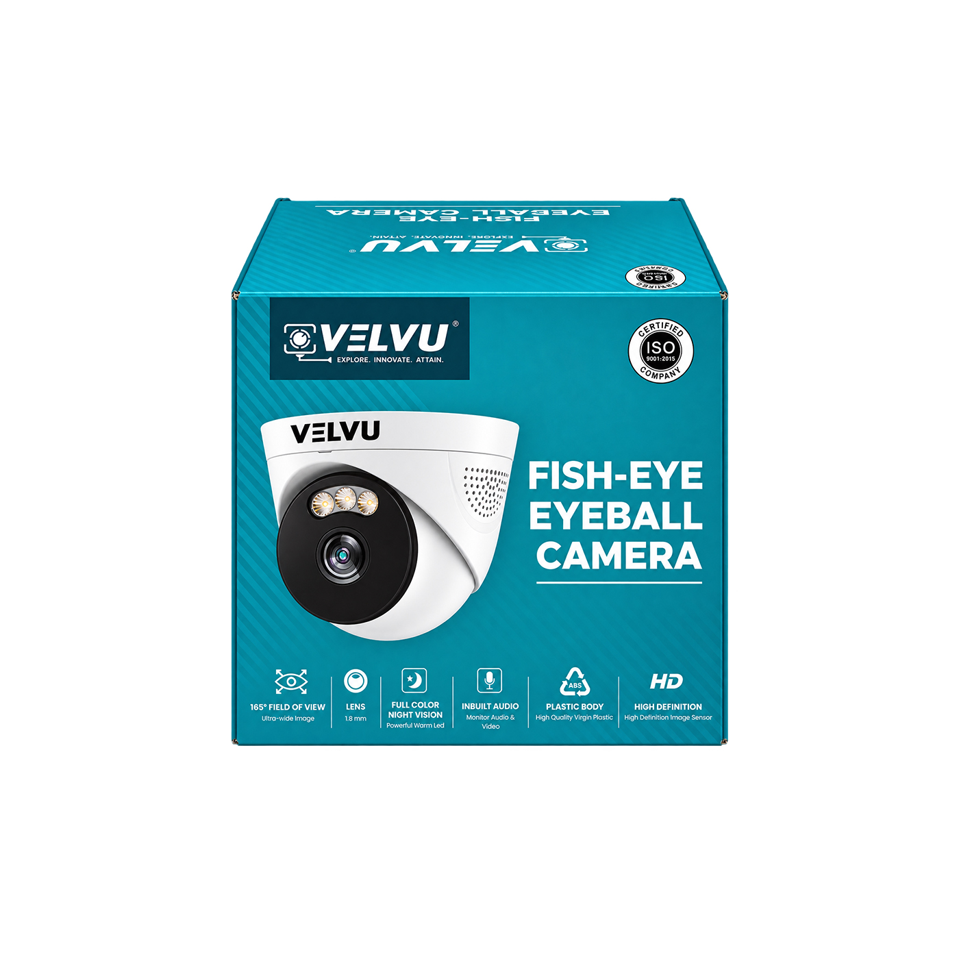 Velvu 2MP HD Color Audio Dome Fisheye Camera ST-VD HD2002WLA-FE