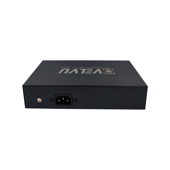 VELVU 4 PORT FULL GIGA POE SWITCH WITH 2 UP-LINK ST-POE-5104-G2