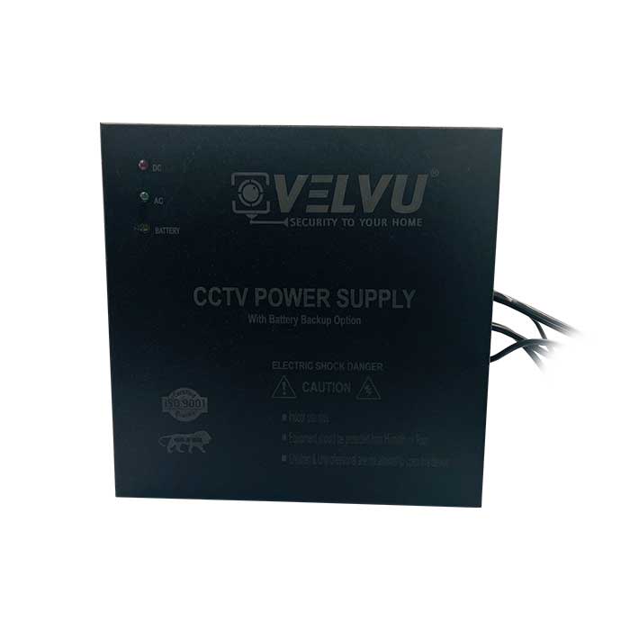 Velvu 8ch Battery Backup SMPS Without Battery ST-PS08B