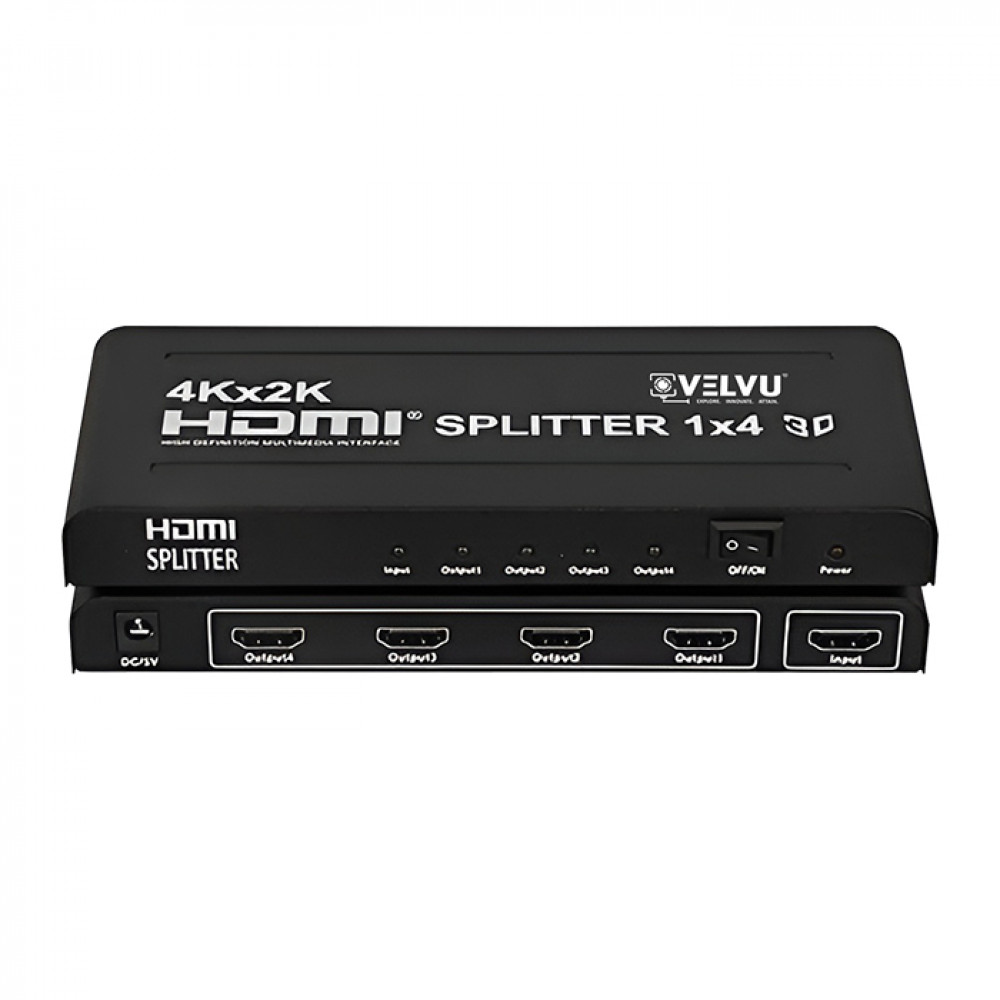 Image of VELVU HDMI Splitter 1x4 Port ST-HDS-4P