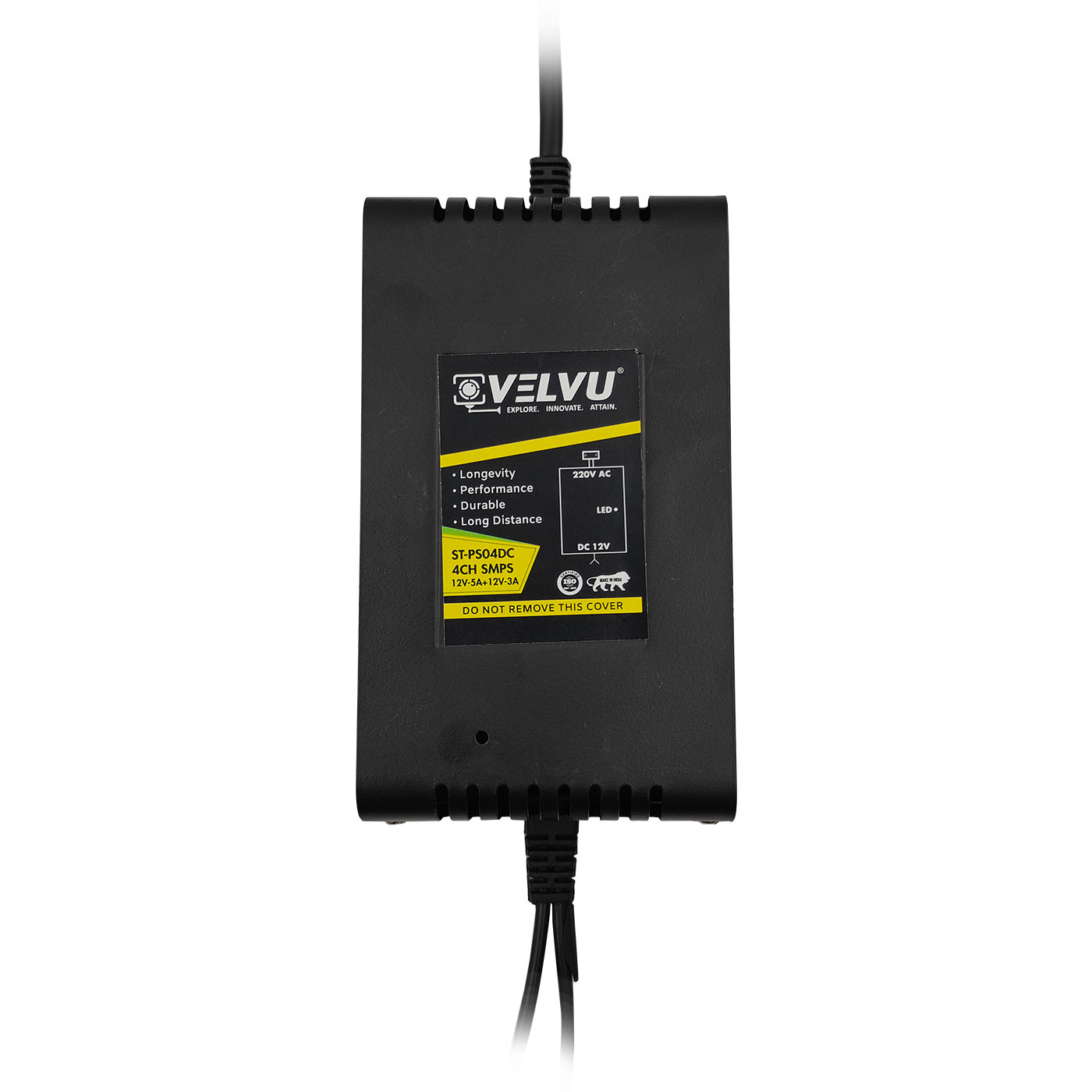 Velvu 4ch SMPS with DVR DC Wire ST-PS-04DC