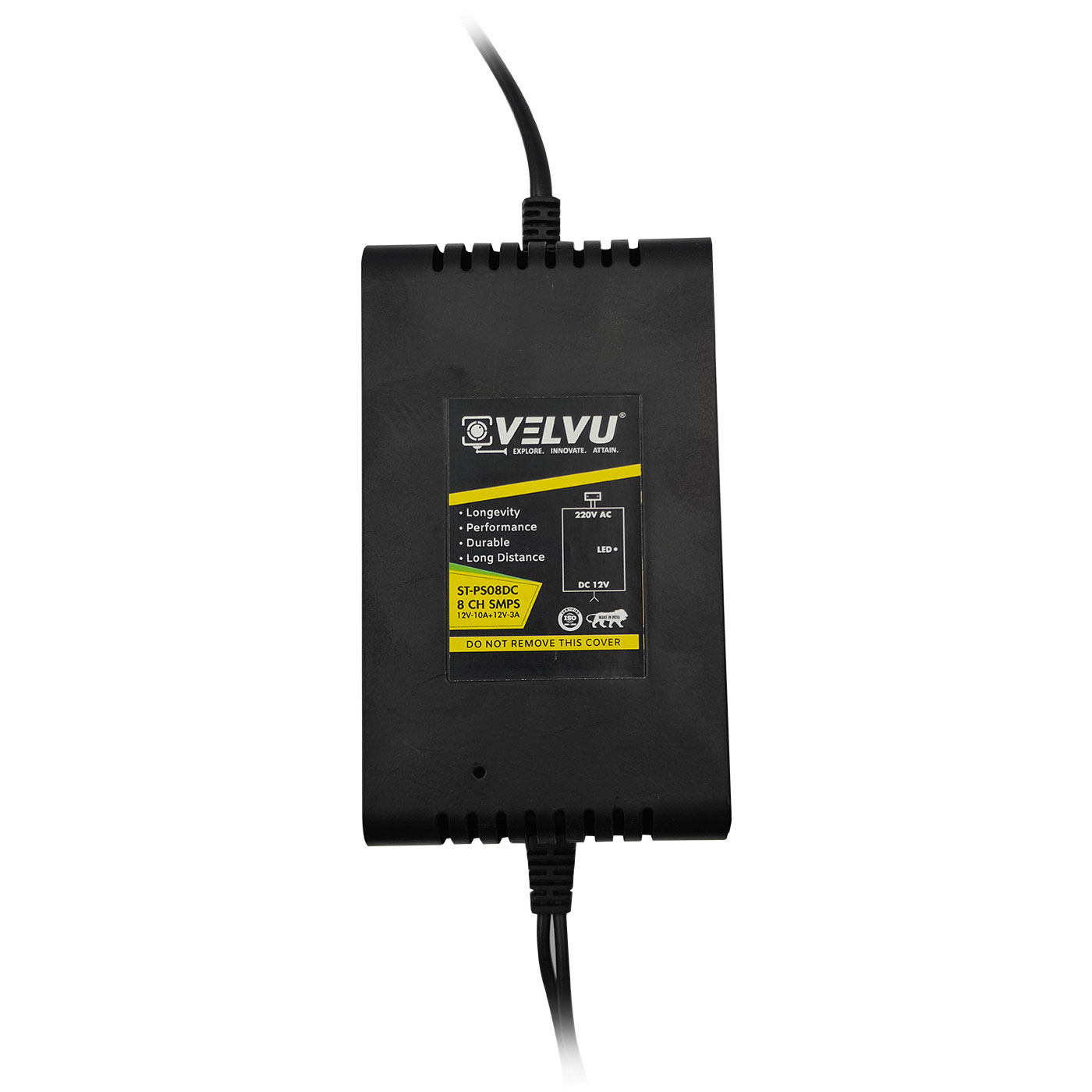 Velvu 8ch SMPS with DVR DC Wire ST-PS-08DC