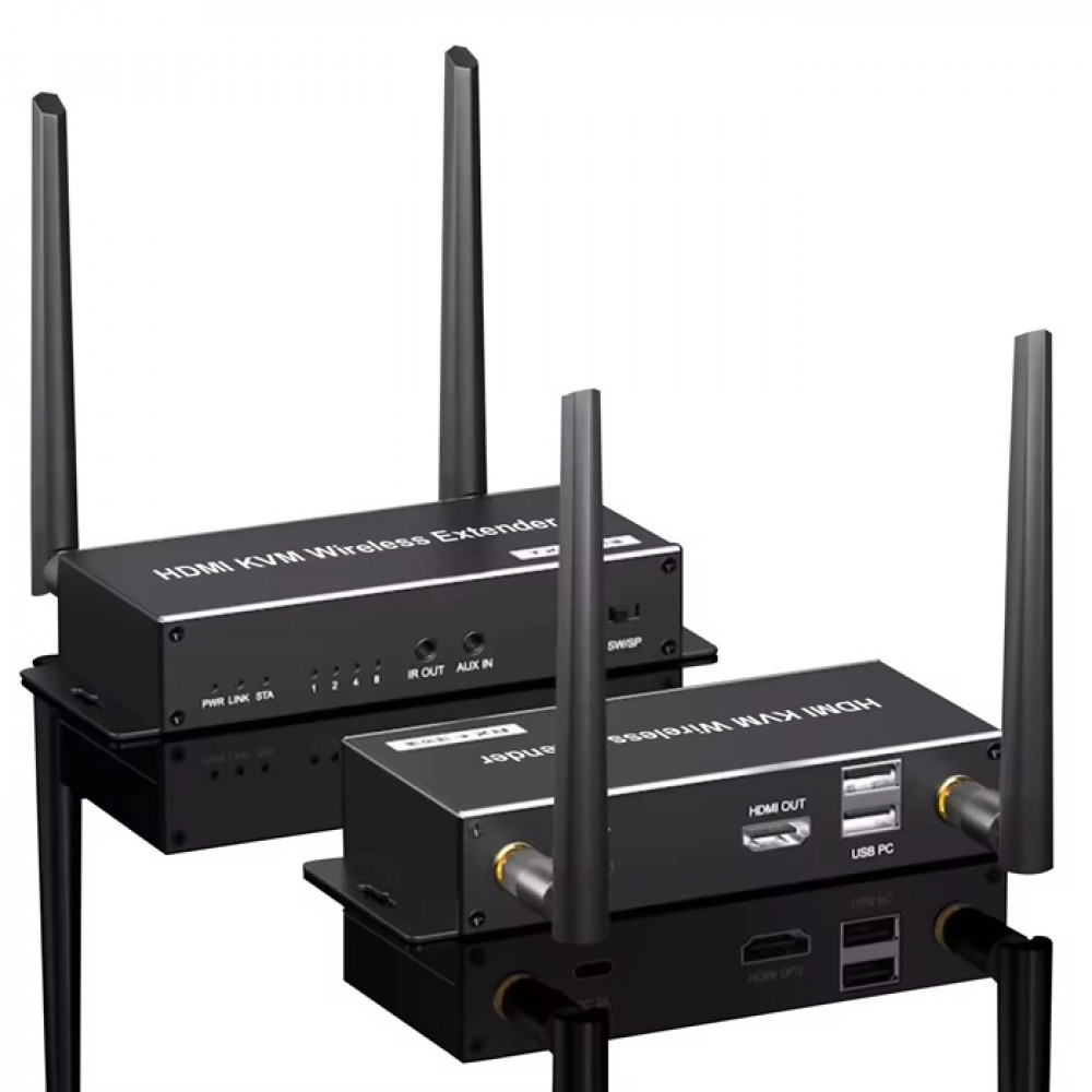 Image of VELVU HDMI Wireless KVM Extender 200M ST-HDE-200WK